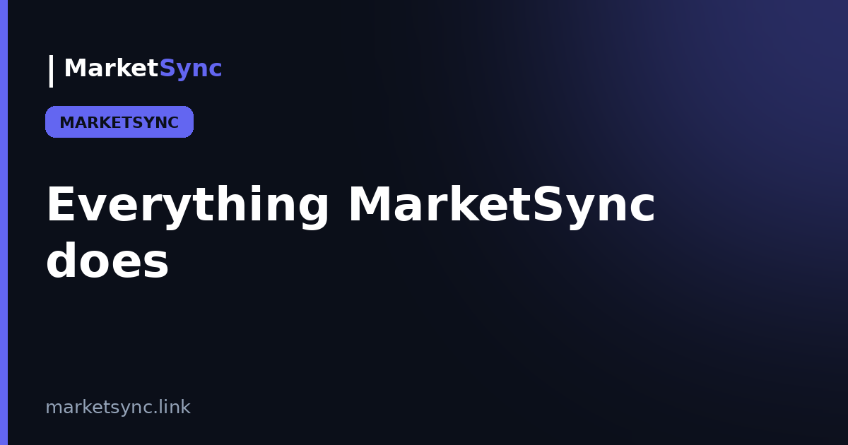 MarketSync feature artwork